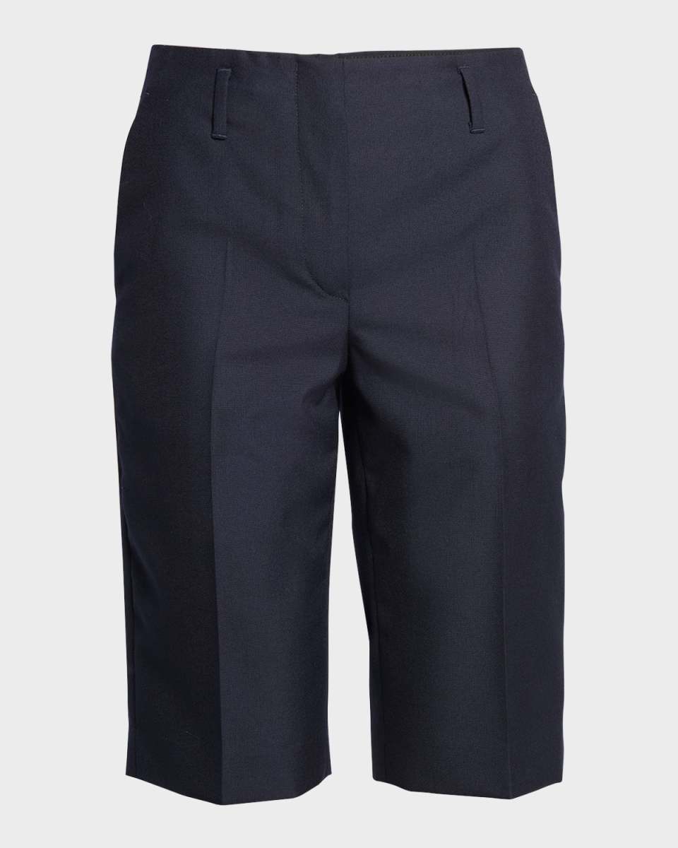 Parchia Long Wool Shorts
